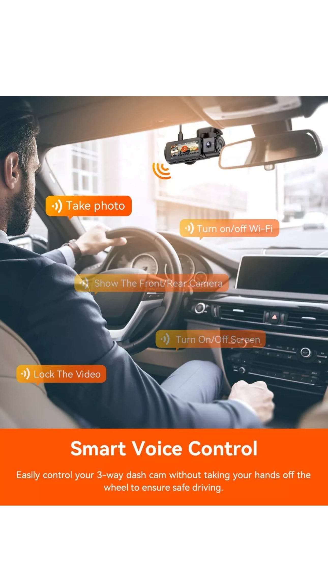Vantrue N4 Pro 4K 3-CH Dash Cam | GPS | WiFi | Voice Control | Authorized Dealer