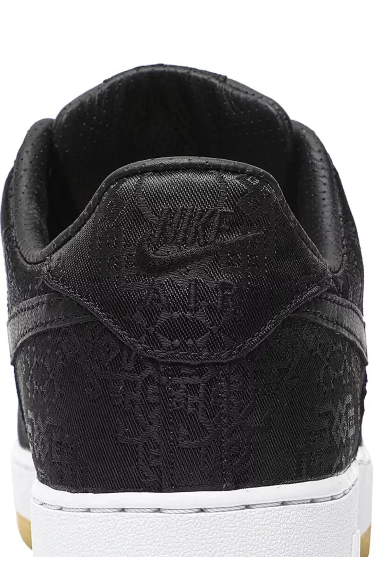 NEW Nike Fragment Design x CLOT x Air Force 1 Black Silk Size 9.5 Mens Authentic