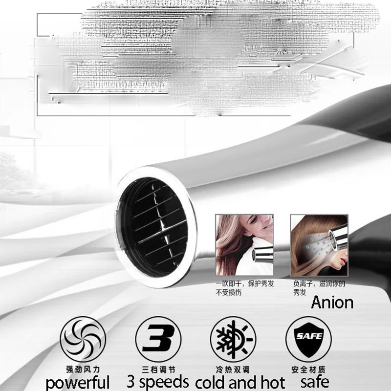 Kemei 3000 Watt Full Size Pro Hair Dryer Professional Salon Blow Dryer