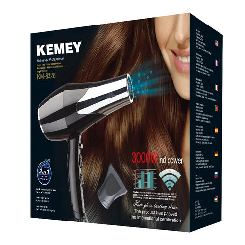 Kemei 3000 Watt Full Size Pro Hair Dryer Professional Salon Blow Dryer