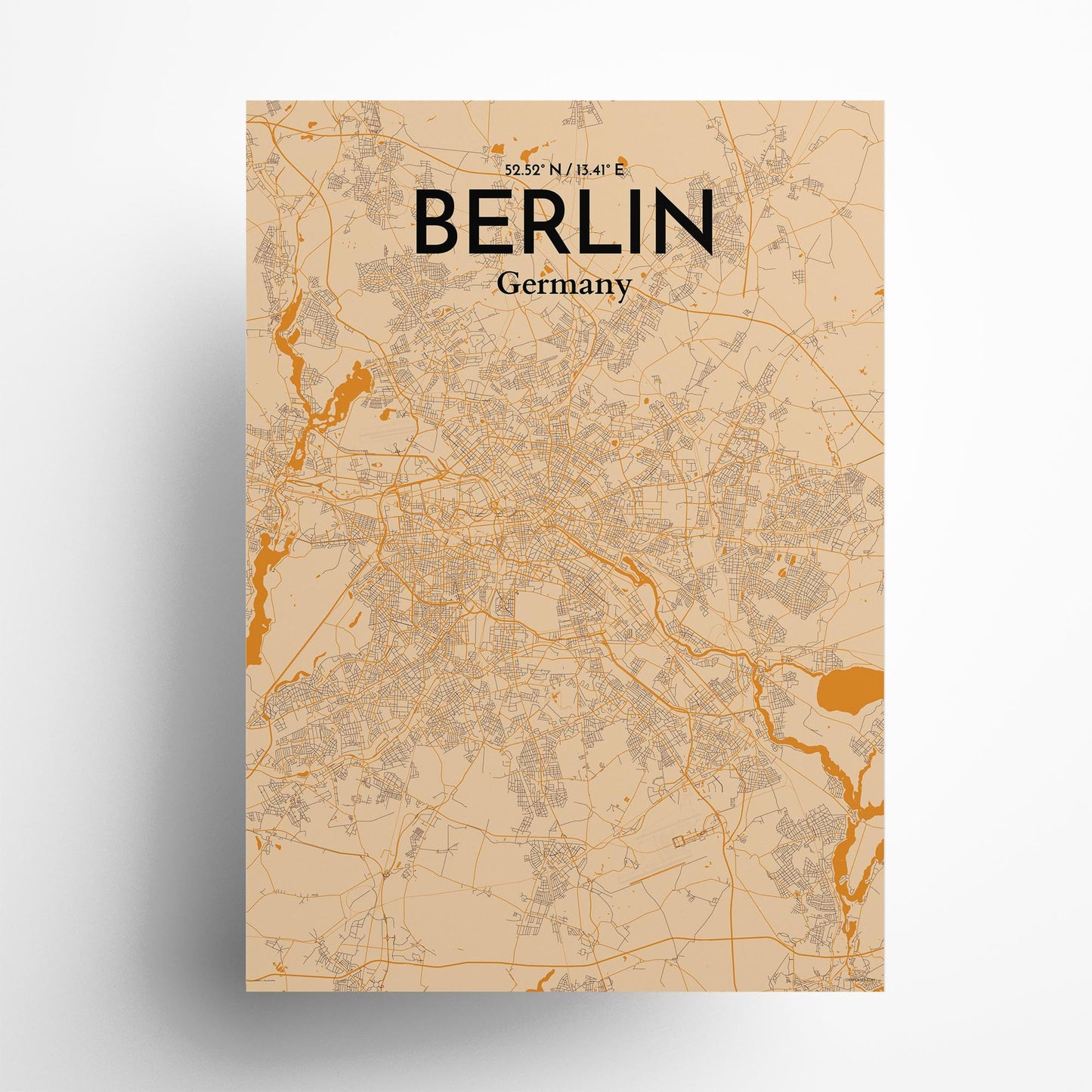 Berlin City Map Poster
