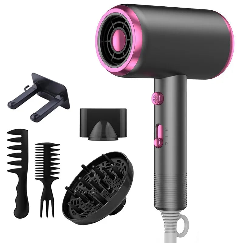 Hair Dryer with Diffuser Blow Dryer Comb Brush 1800W Ionic Hair Dryers