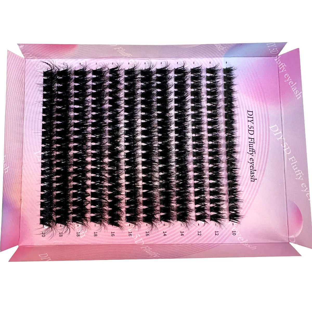 240Ps DIY 5D Fluffy Lash Clusters 100D Thick Eyelash Clusters CC Curl