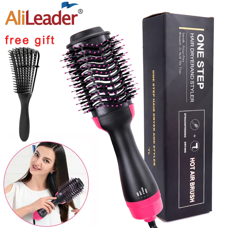 3 In 1 Hair Dryer Hot Air Brush Styler & Volumizer One Step Hair