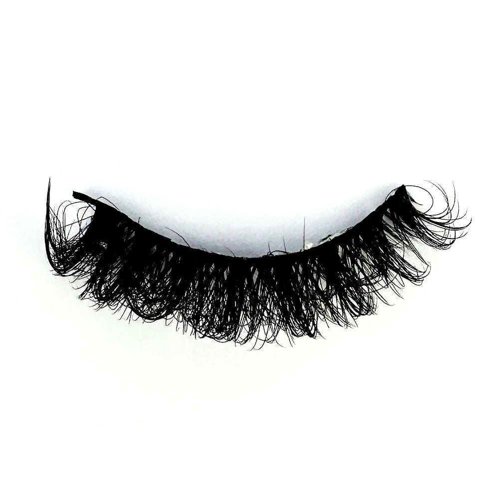 Cat Eye Eyelashes 3D Natural False Lashes D Curl Fluffy Soft Cross 5