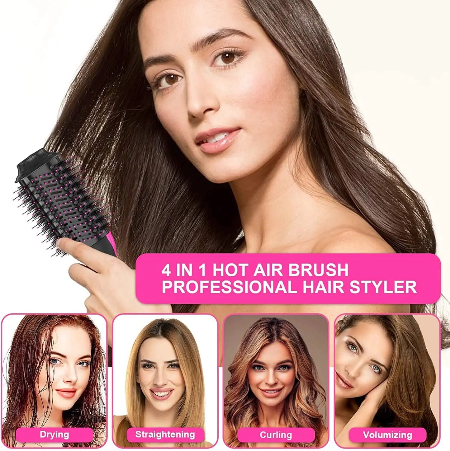 One-Step Volumizer Hair Dryer And Hot Air Brush 4 In 1 Hair Dryer