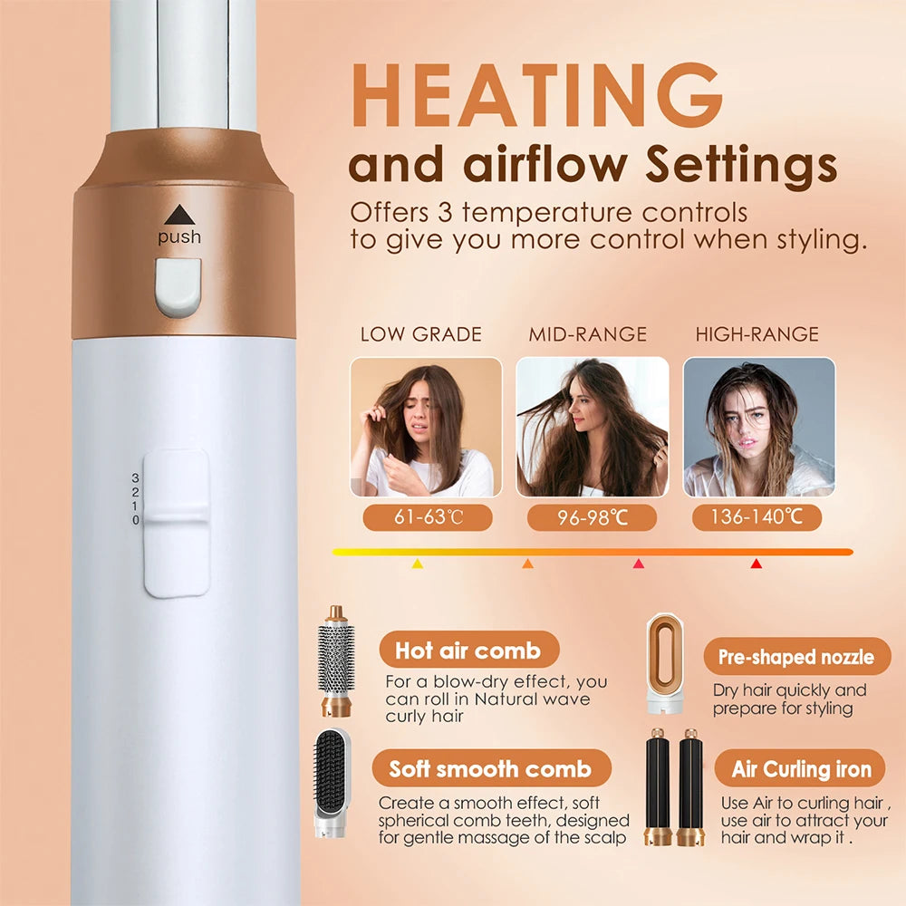 Hair Dryer 5 in 1 Multifunctional Professional Hairdresser