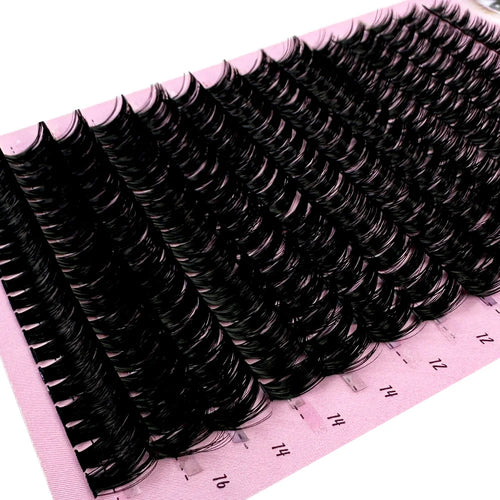 NEW Cluster Eyelash Extension 266Bundles 80D Natural Style Individual