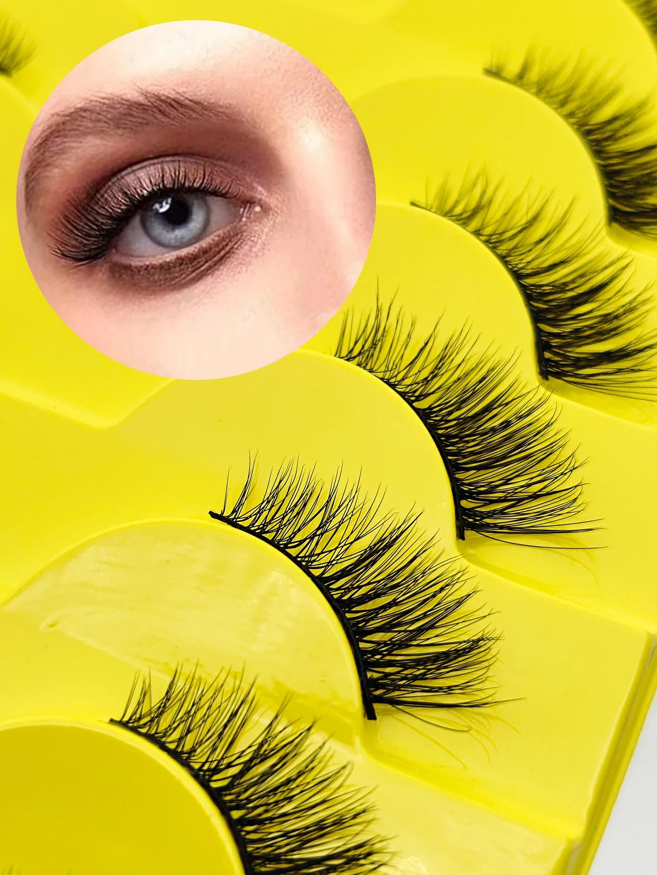 Half Lashes 7/10 Piars Half Lashes Soft Natural Cat Eye Lashes Makeup