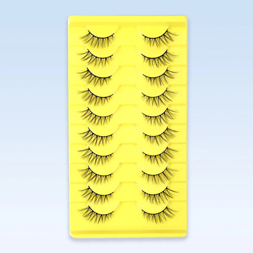 Half Lashes 7/10 Piars Half Lashes Soft Natural Cat Eye Lashes Makeup