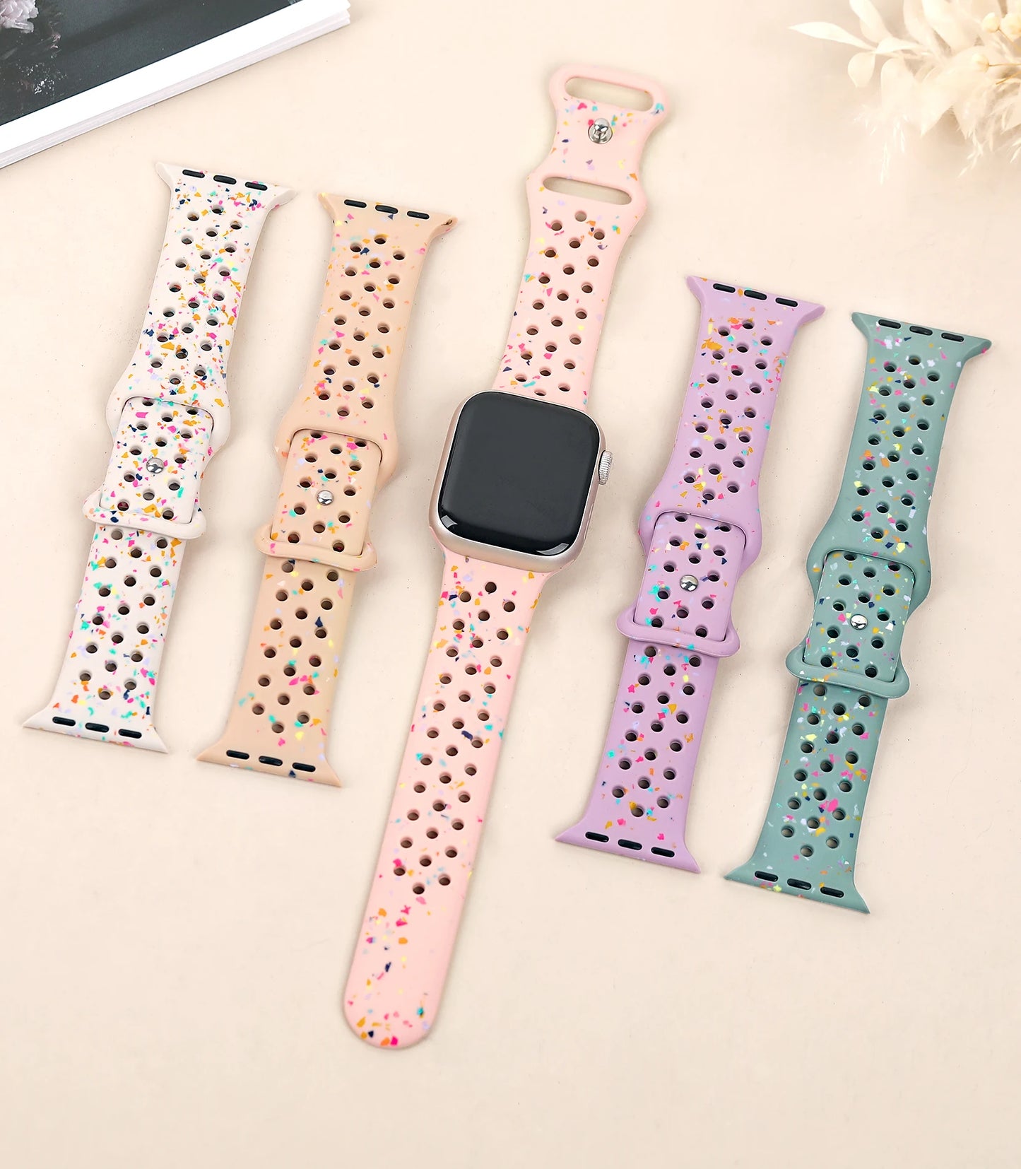 Sport Silicone Band for Apple watch strap 40mm 41mm 45mm 44mm 46 49mm