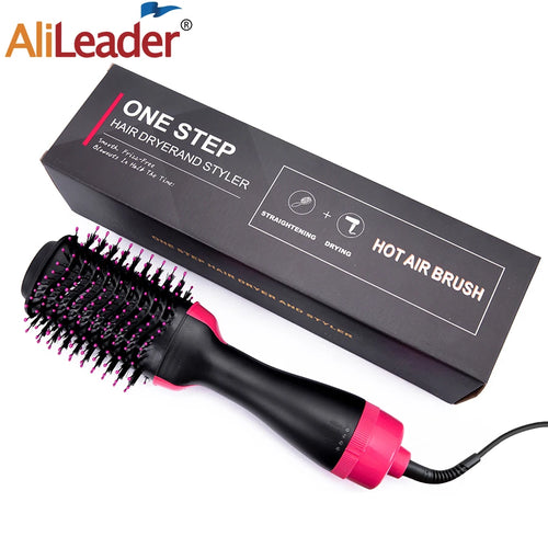 Hair Dryer Brush 3-In-1 Round Hot Air Spin Brush For Styling Frizz
