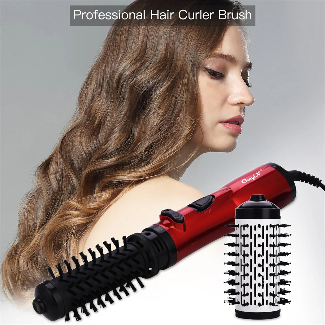 CkeyiN Hair Dryer Brush 2 In 1 Hot Air Spin Brush Curling