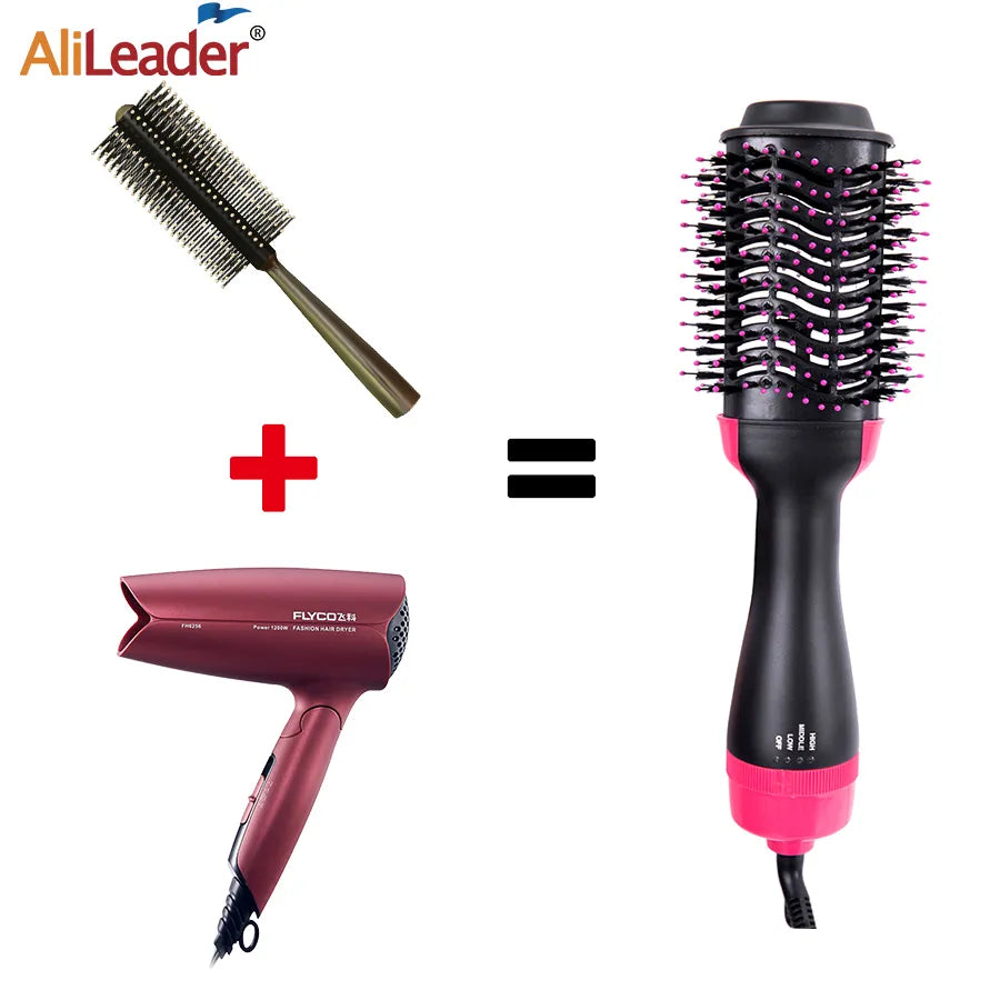 3 In 1 Hair Dryer Hot Air Brush Styler & Volumizer One Step Hair