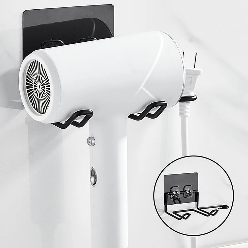 Hair Dryer Holder Rack Wall Mounted Hair Straightener Dryer Holders