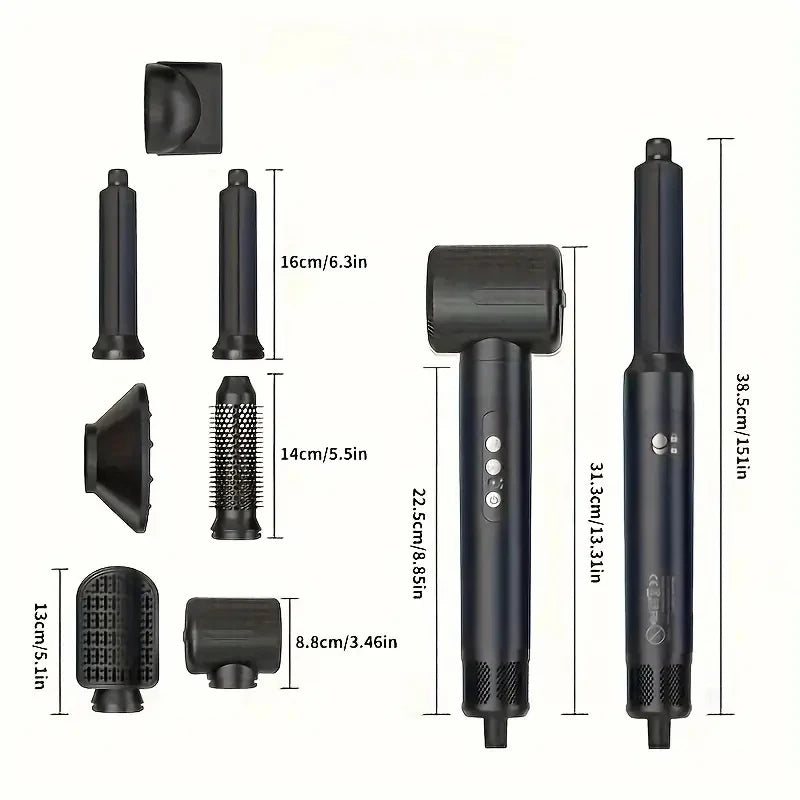 7 In 1 Hair Dryer Brush Brushless High Speed Hair Dryer with Diffuser