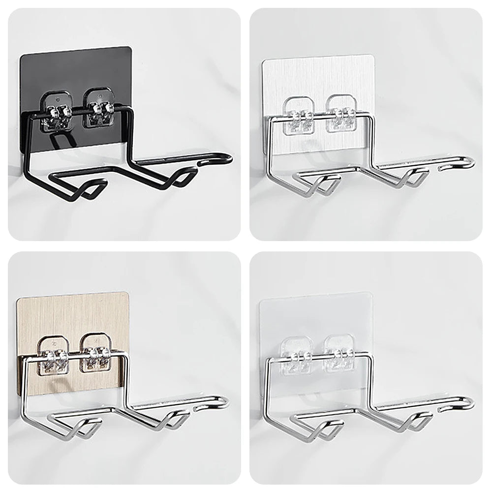 Hair Dryer Holder Rack Wall Mounted Hair Straightener Dryer Holders