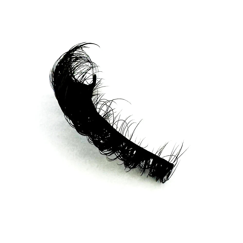 Cat Eye Eyelashes 3D Natural False Lashes D Curl Fluffy Soft Cross 5