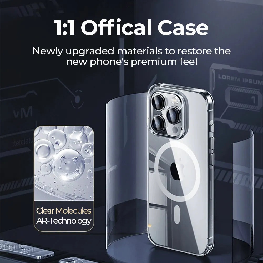 Joyroom Magnetic Case For iPhone 15 14 13 Pro Max Slim Thin Phone Case