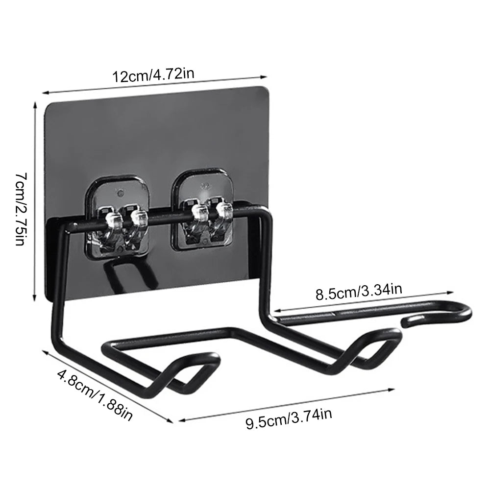 Hair Dryer Holder Rack Wall Mounted Hair Straightener Dryer Holders