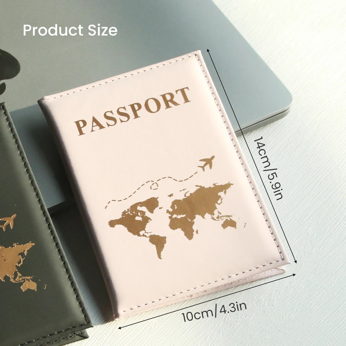 World Map Passport Cover Passport Holder Organizer Protective Card