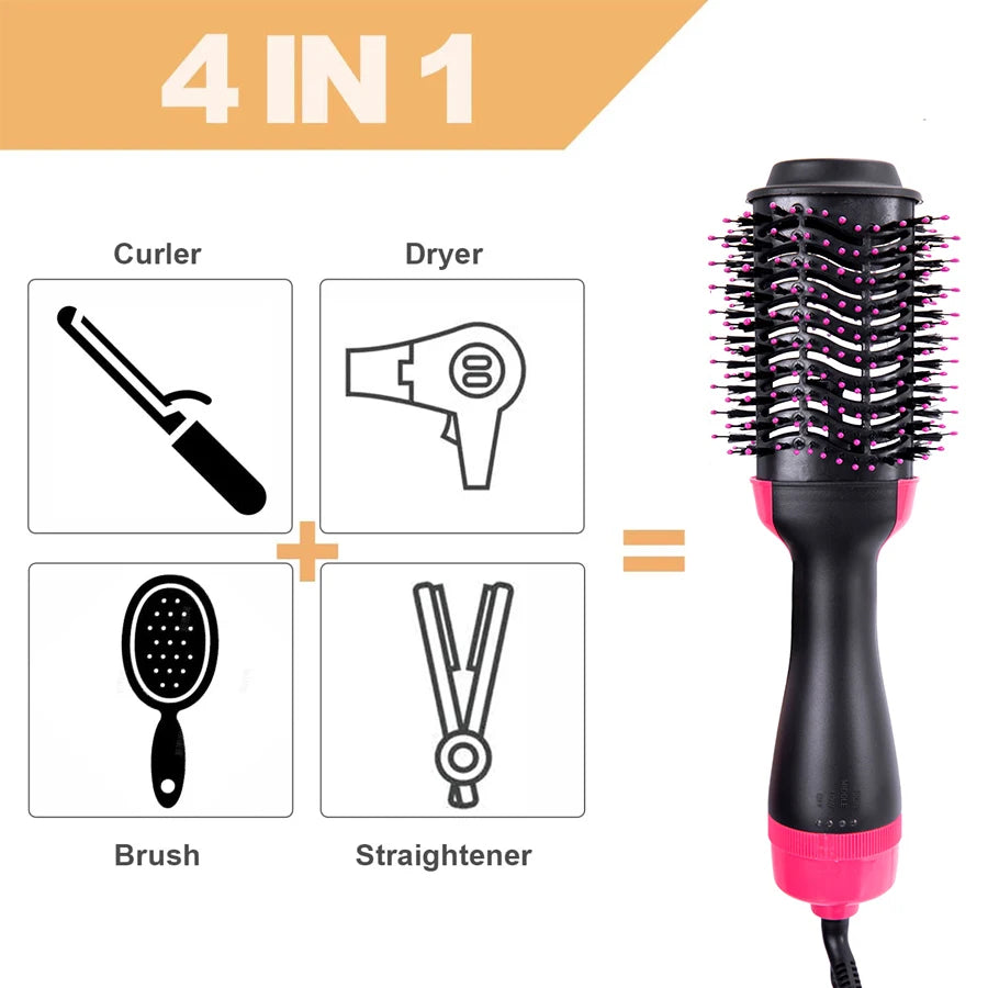 One-Step Volumizer Hair Dryer And Hot Air Brush 4 In 1 Hair Dryer