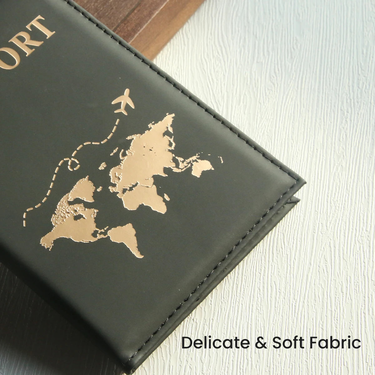 World Map Passport Cover Passport Holder Organizer Protective Card