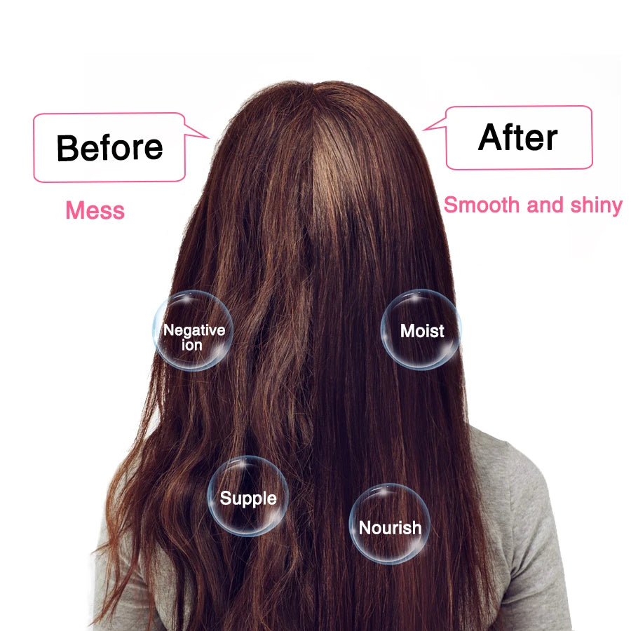Hair Dryer Brush 3-In-1 Round Hot Air Spin Brush For Styling Frizz