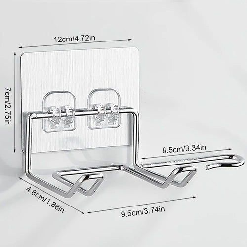 Hair Dryer Holder Rack Wall Mounted Hair Straightener Dryer Holders