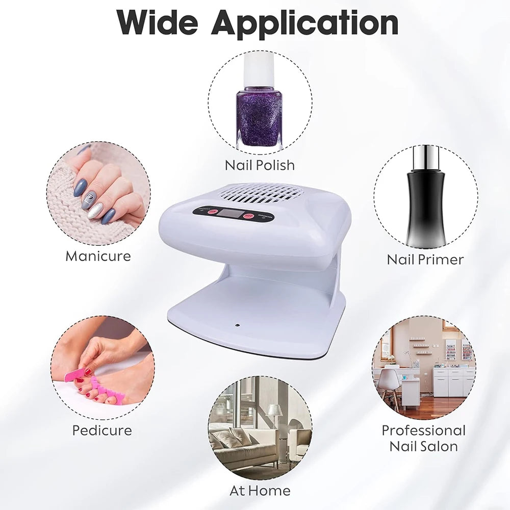 LINMANDA Air Nail Art Dryer With Automatic Sensor 300W Timing Warm