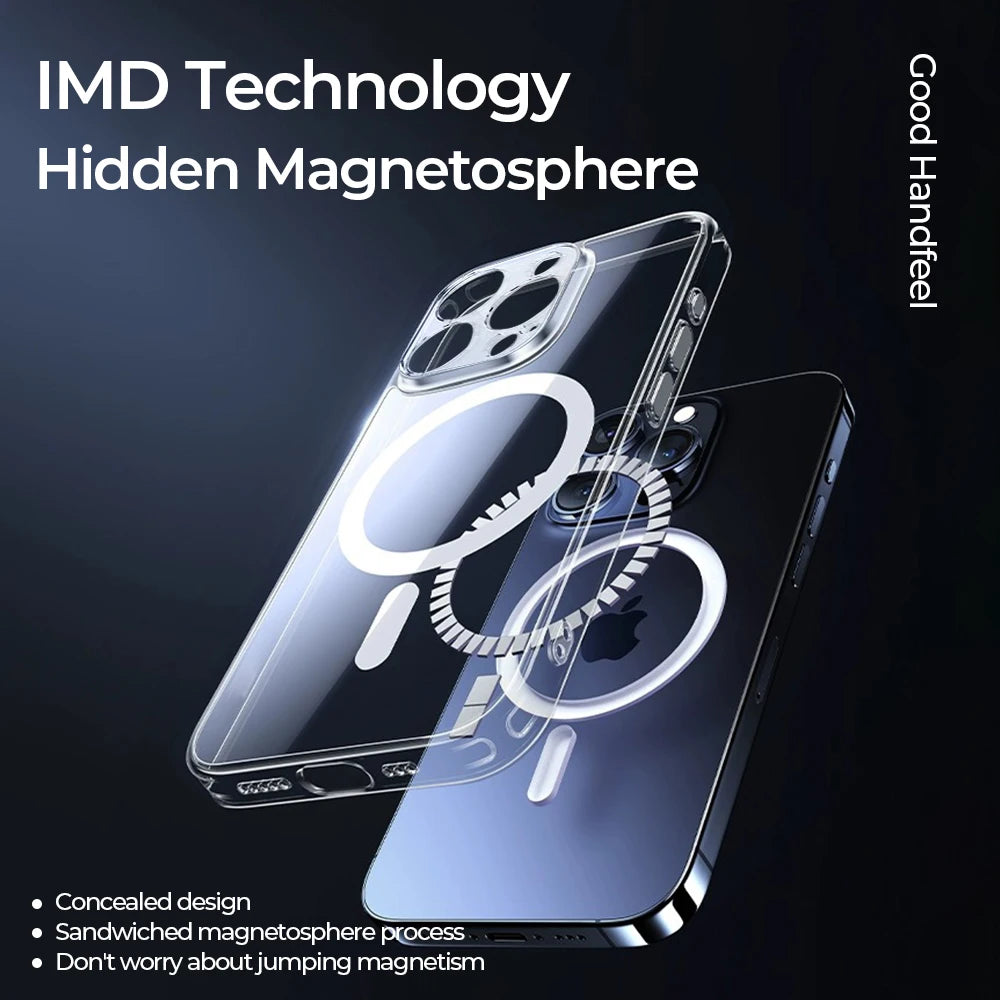 Joyroom Magnetic Case For iPhone 15 14 13 Pro Max Slim Thin Phone Case