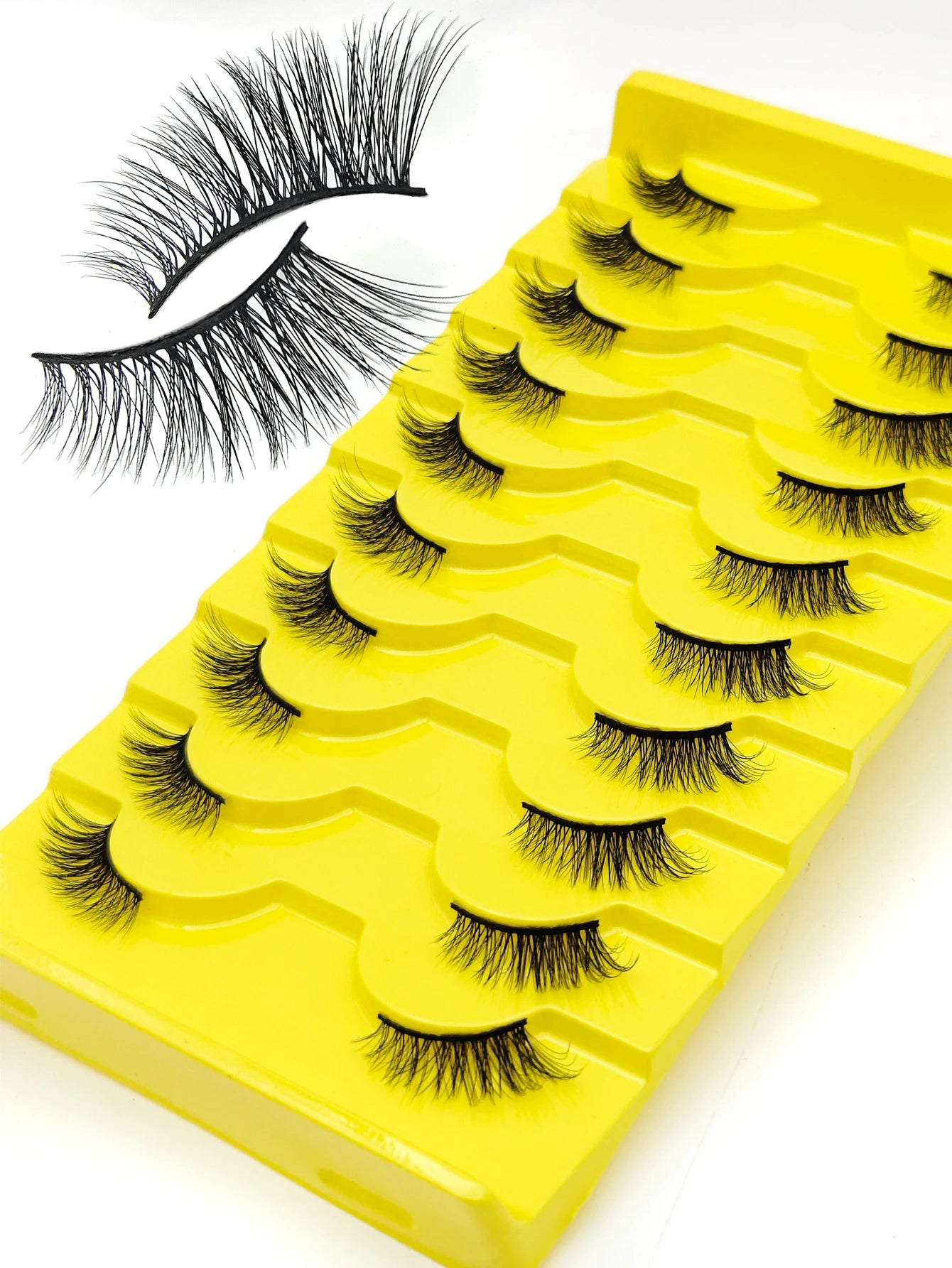 Half Lashes 7/10 Piars Half Lashes Soft Natural Cat Eye Lashes Makeup