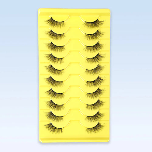 Half Lashes 7/10 Piars Half Lashes Soft Natural Cat Eye Lashes Makeup