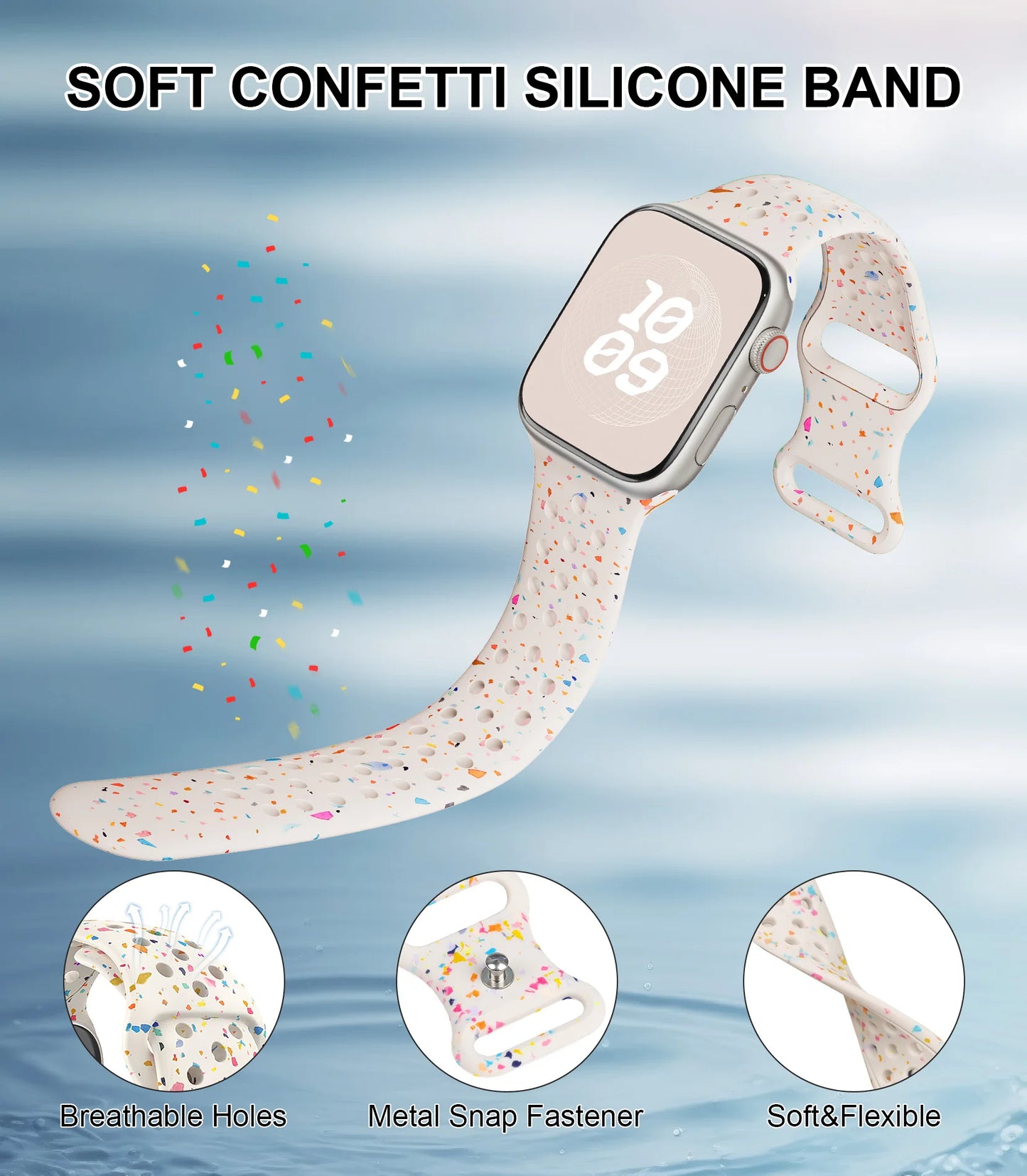 Sport Silicone Band for Apple watch strap 40mm 41mm 45mm 44mm 46 49mm