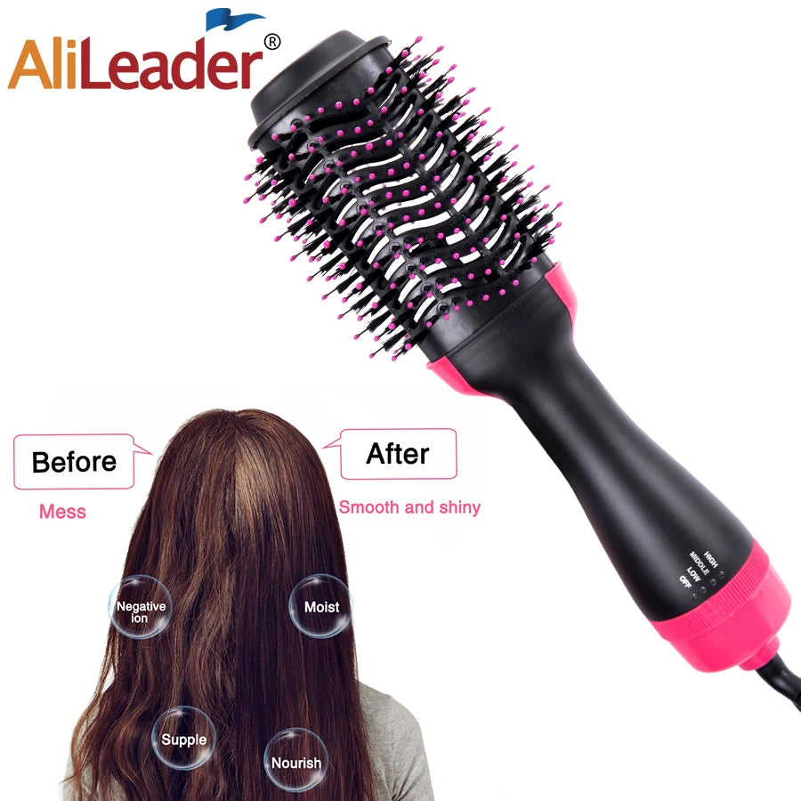 3 In 1 Hair Dryer Hot Air Brush Styler & Volumizer One Step Hair