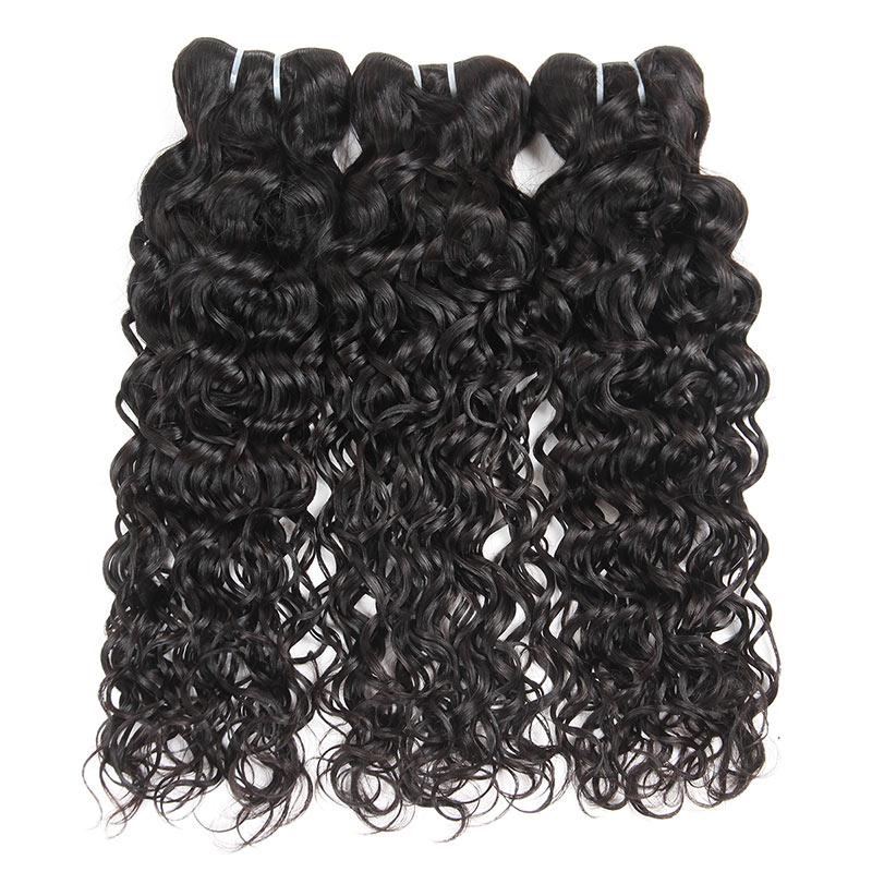 Brazilian Virgin Hair Natural Wave Pack of 3 Cheap Wavy Human Hair