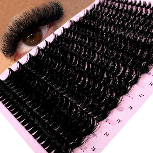NEW Cluster Eyelash Extension 266Bundles 80D Natural Style Individual