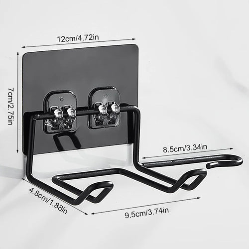 Hair Dryer Holder Rack Wall Mounted Hair Straightener Dryer Holders