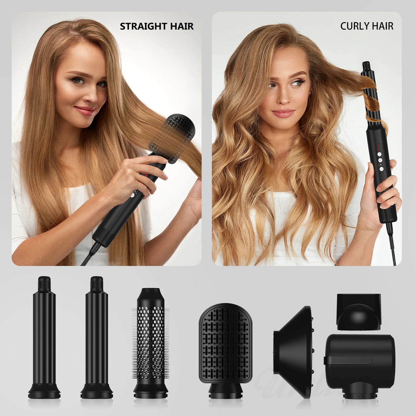 7 In 1 Hair Dryer Brush Brushless High Speed Hair Dryer with Diffuser