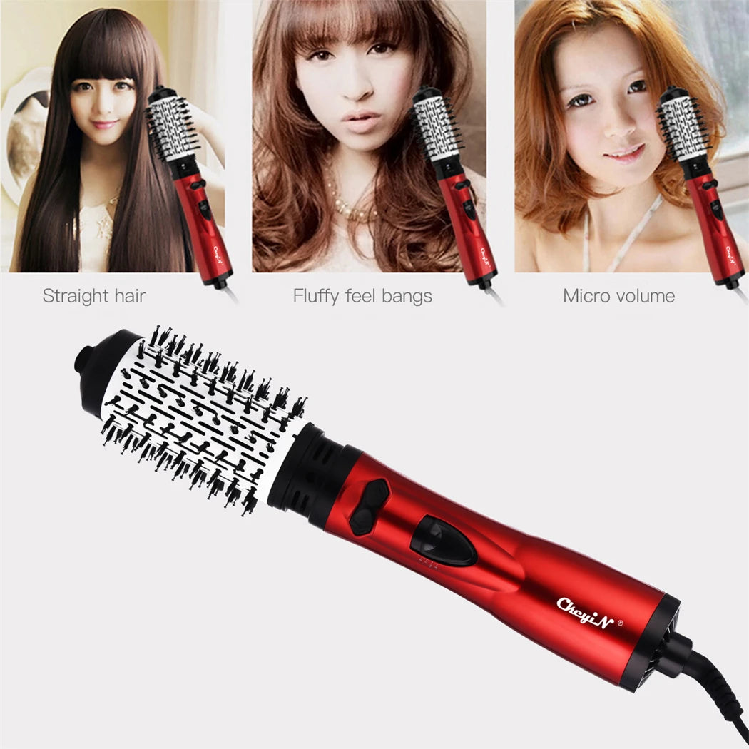 CkeyiN Hair Dryer Brush 2 In 1 Hot Air Spin Brush Curling