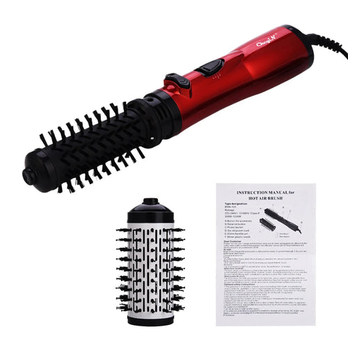 CkeyiN Hair Dryer Brush 2 In 1 Hot Air Spin Brush Curling
