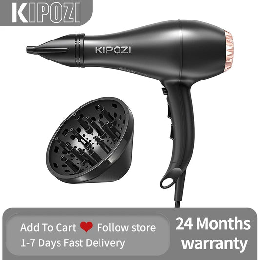 KIPOZI Professional 2200W Hair Dryers, Negative Ionic Blow Dryer with