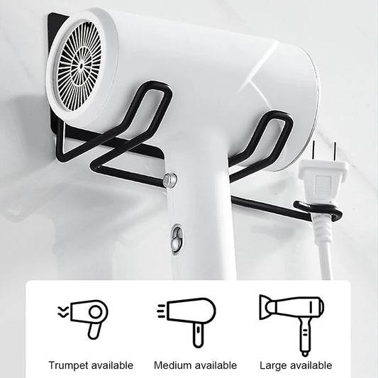 Hair Dryer Holder Rack Wall Mounted Hair Straightener Dryer Holders