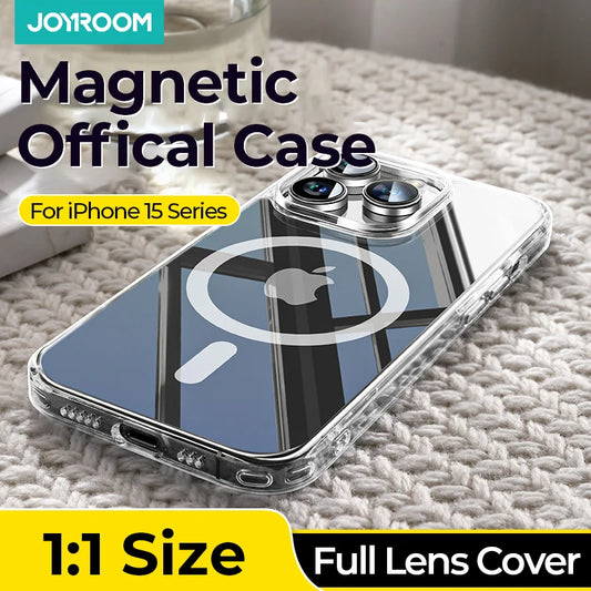 Joyroom Magnetic Case For iPhone 15 14 13 Pro Max Slim Thin Phone Case