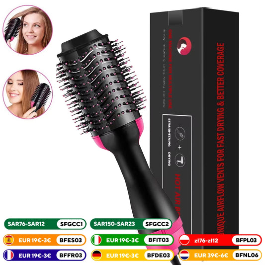 One Step Hair Dryer and Volumizer 1000W Rotating Hot Air Brush