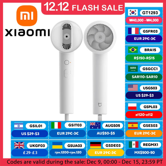 XIAOMI MIJIA Negative Ionic Hair Dryer H300,Constant temperature