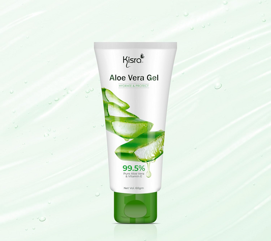 Kisra 99.5% Pure & Organic Aloe Vera Gel for Skin & Hair